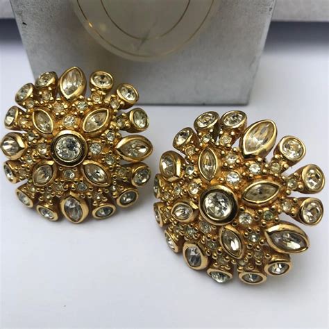 dior d earrings|vintage dior earrings.